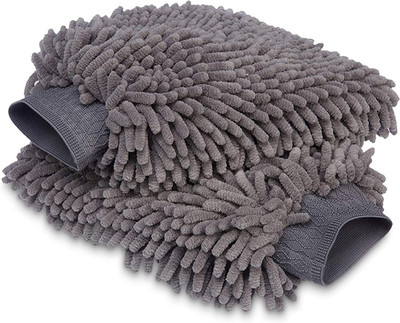Amazon Basics Deluxe Auto-Waschhandschuh Mikrofaser, 2 Stück, 30 X 20 Cm | Dunke
