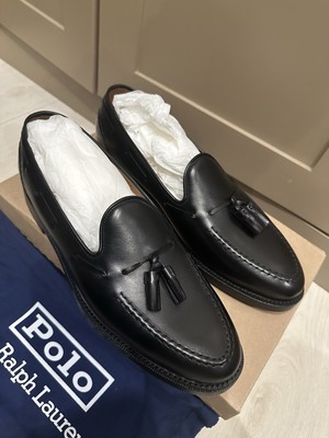 Polo Ralph Lauren Penny Loafers Mens 9 D Black Leather Tassel Booth Calfskin VTG Booth Calfskin Loafer | Ralph Lauren main image 2