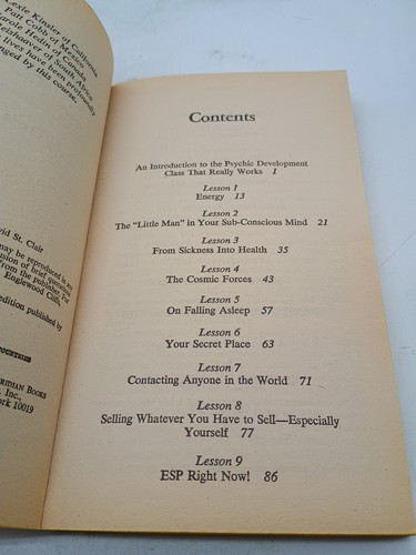 David St. Clair's Lessons in Instant ESP 1979 PB - Bild 7 von 14