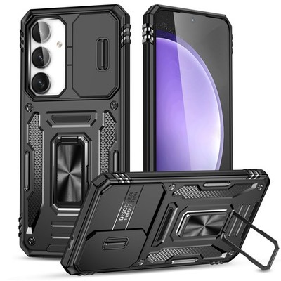 For Samsung S26 Ultra S25 S24 S23 S22 S21 S20 FE Shockproof Case Slide Camera