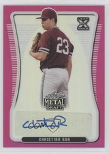 2020 Leaf Metal Draft Pink Rainbow 11/20 Christian Roa #BA-CR1 Auto 4z8