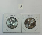 2012 P & D UNC Clad Kennedy Half Dollar Set in CB Flips -Free Shipping - B