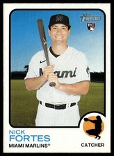 2022 Topps Heritage Nick Fortes Rookie Miami Marlins #149