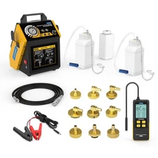 Brake Bleeder Kit Electric Brake Fluid Oil Exchange Vacuum Pressure 9 Adapters