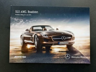 MERCEDES C197 SLS AMG Roadster Preisliste 6.2012