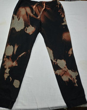 NAUTICA SPORT MEN'S PANTS TIE DYE Size S POCKETS BLACK AND GRAY ADJUSTABLE.