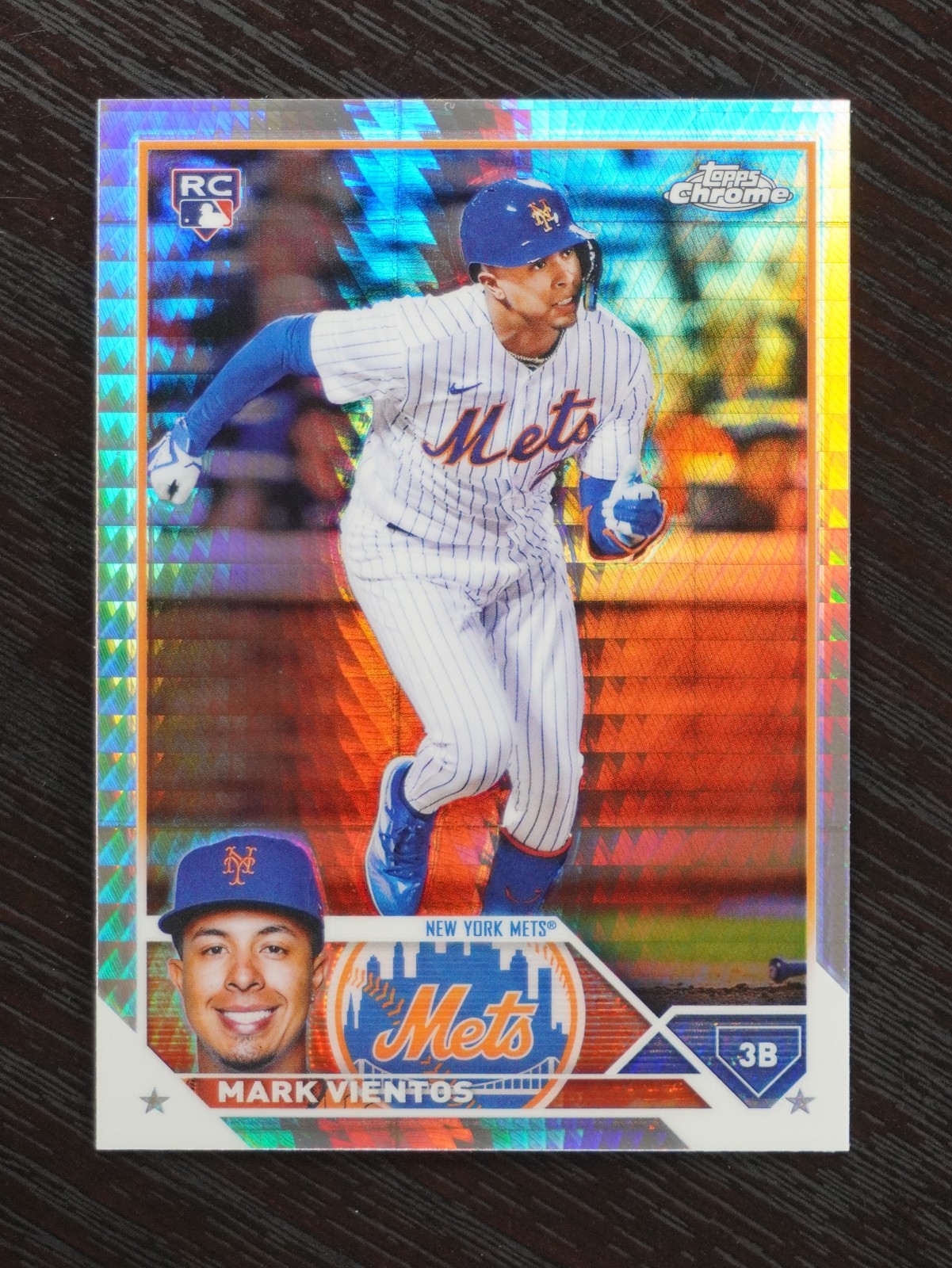 2023 Topps Chrome MARK VIENTOS Prism Refractor Rookie RC #8 New York Mets
