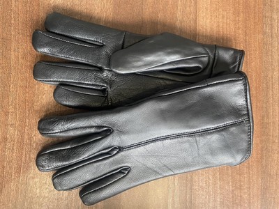 Hazy Blue gefütterte Damen Lederhandschuhe 100% Leder
