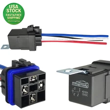 4-Pin 40 30AMP 12V DC Waterproof Automotive Relay Heavy-Duty Pack of 1