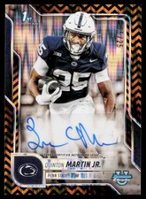 2025 Bowman U Chrome Quinton Martin Jr. Black & Gold Stealth Refractor Auto /25
