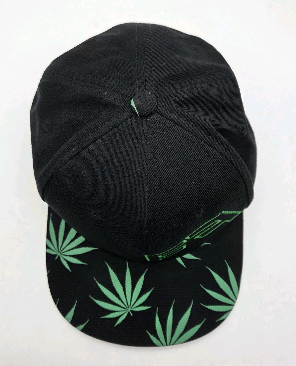 Marijuana Leaf FF Logo Adjustable Hat Cap - Black… - image 7