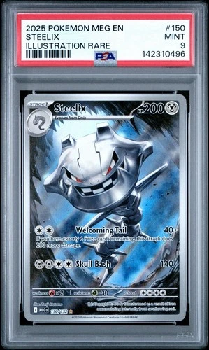 Steelix 150 Pokemon Mega Evolution Illustration Rare PSA 9 MINT Card