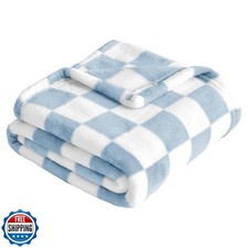 Yurhap Checkered Baby Blanket Fleece Baby Blankets for Boys, Ultra Soft Cozy