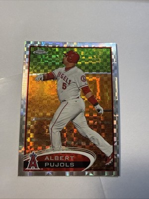 2012 Topps Chrome Albert Pujols Xfractor #80 Cardinals Baseball St Louis