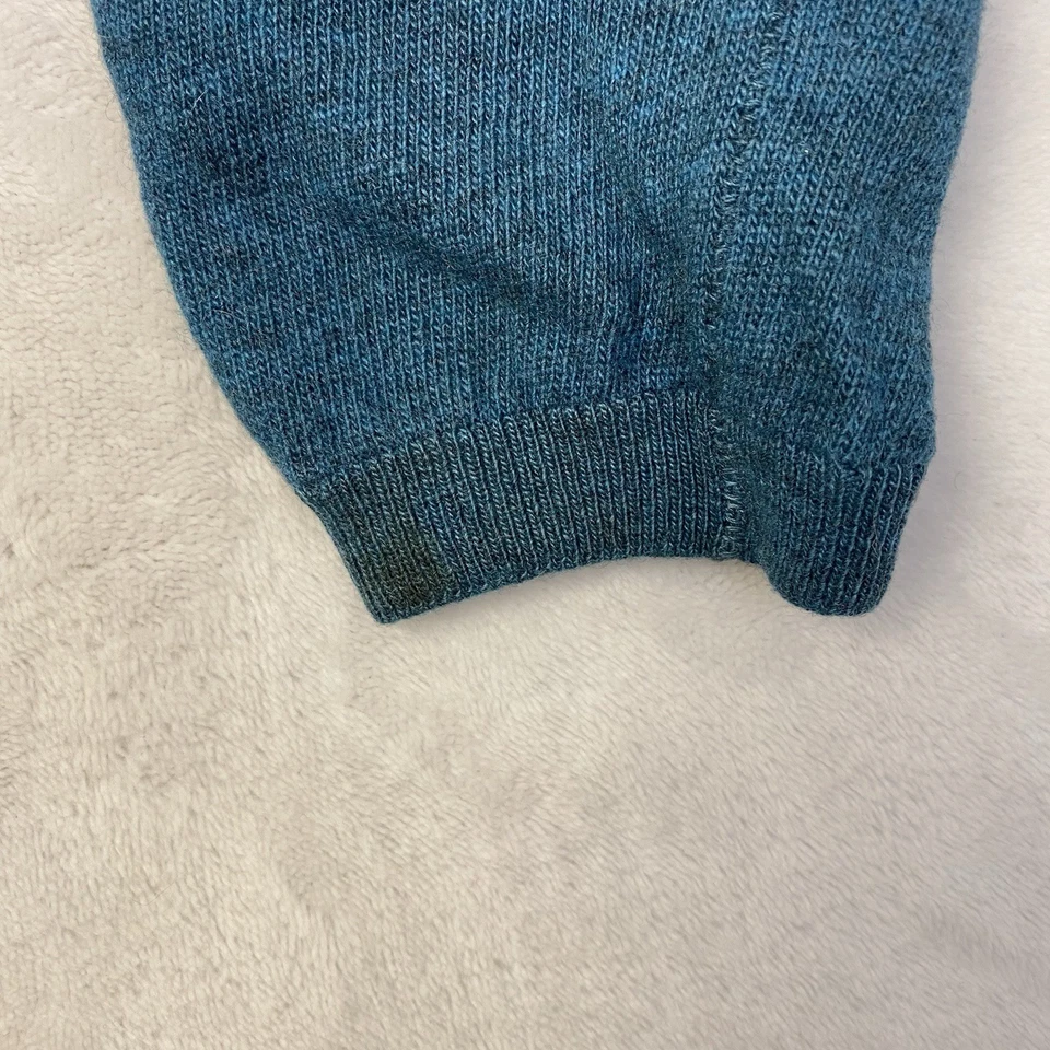 True Vintage Saks Fifth Avenue Women’s Cashmere Cardigan Sweater 39x22.5 Teal - Image 4 of 4