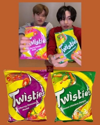 3 Packs Twisties Riize Sohee Wonbin Favorite Tomato Chicken Flavor 60g 2.12oz