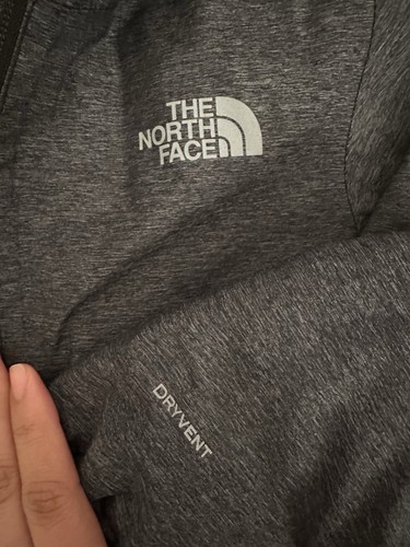 The North Face Dryvent Jacket Boys XSmall (6) Soft Black Red Sherpa Hooded - Picture 3 of 6