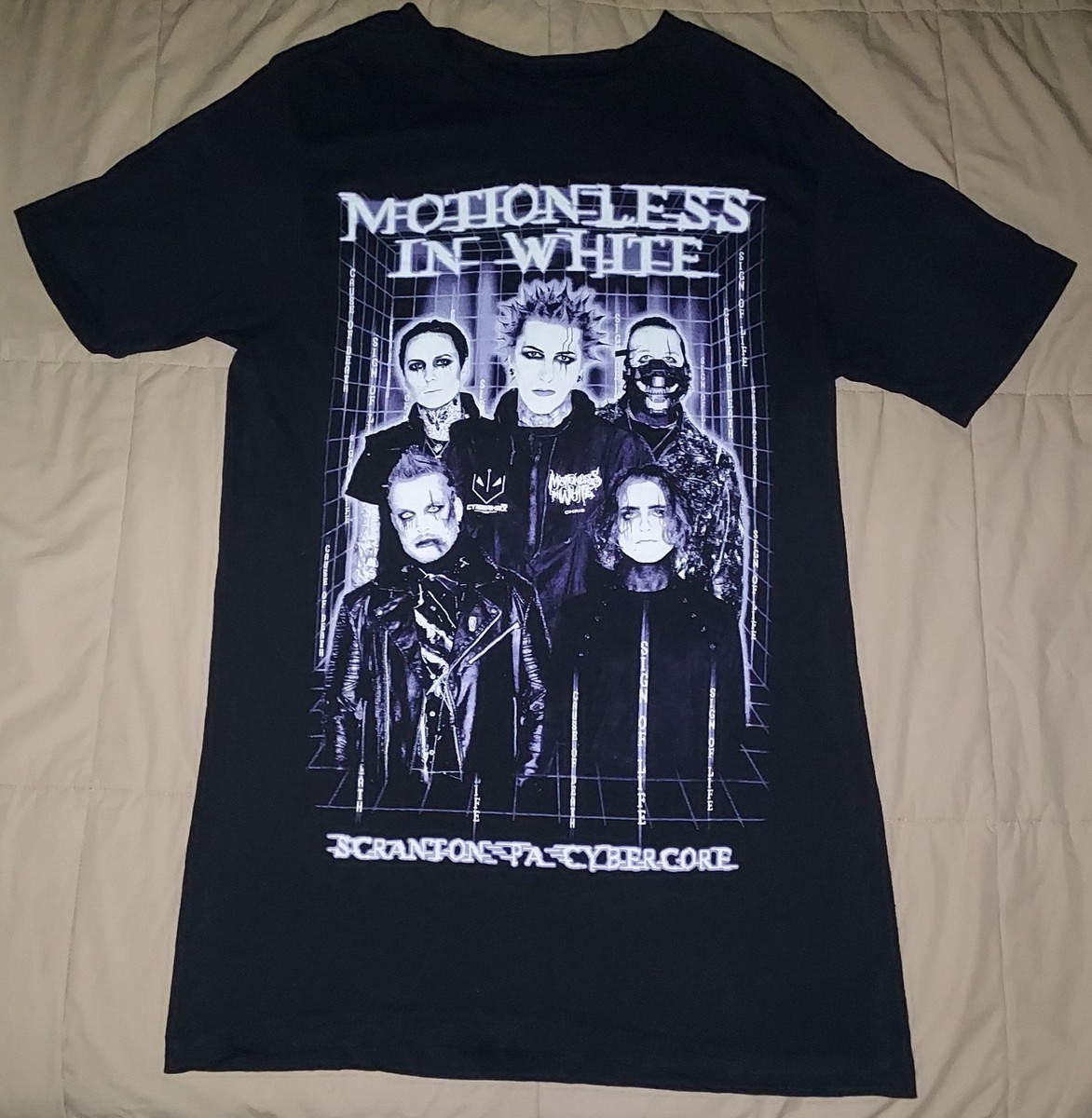 MOTIONLESS IN WHITE 2023 CONCERT TOUR T SHIRT MEDIUM 2 SIDED