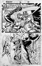 Elektra - Mike Deodato Jr Half Splash Original Art #16 Pag 14 - Marvel Comics