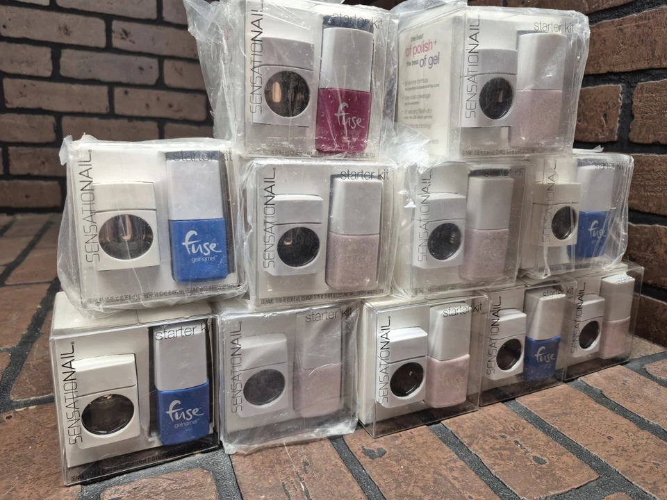 Fuse Sensationail Gelnamel Starter Kit Gel Pulidor + Lámpara LED Lote de 11 Foto 2 de 4