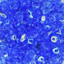 MiniDuo Beads Two Hole Seed Beads 4mm x 2mm Sapphire AB 8GM Tube