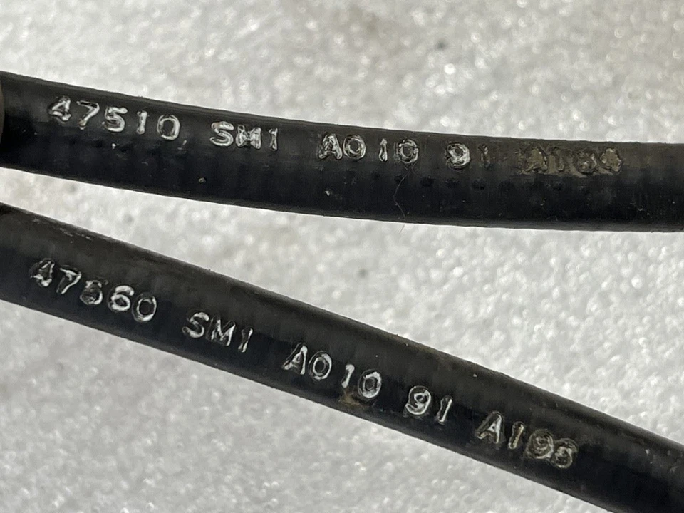 1990 1991 1992 1993 HONDA ACCORD LX SEDAN REAR BRAKE CABLES PAIR - Image 3 of 4