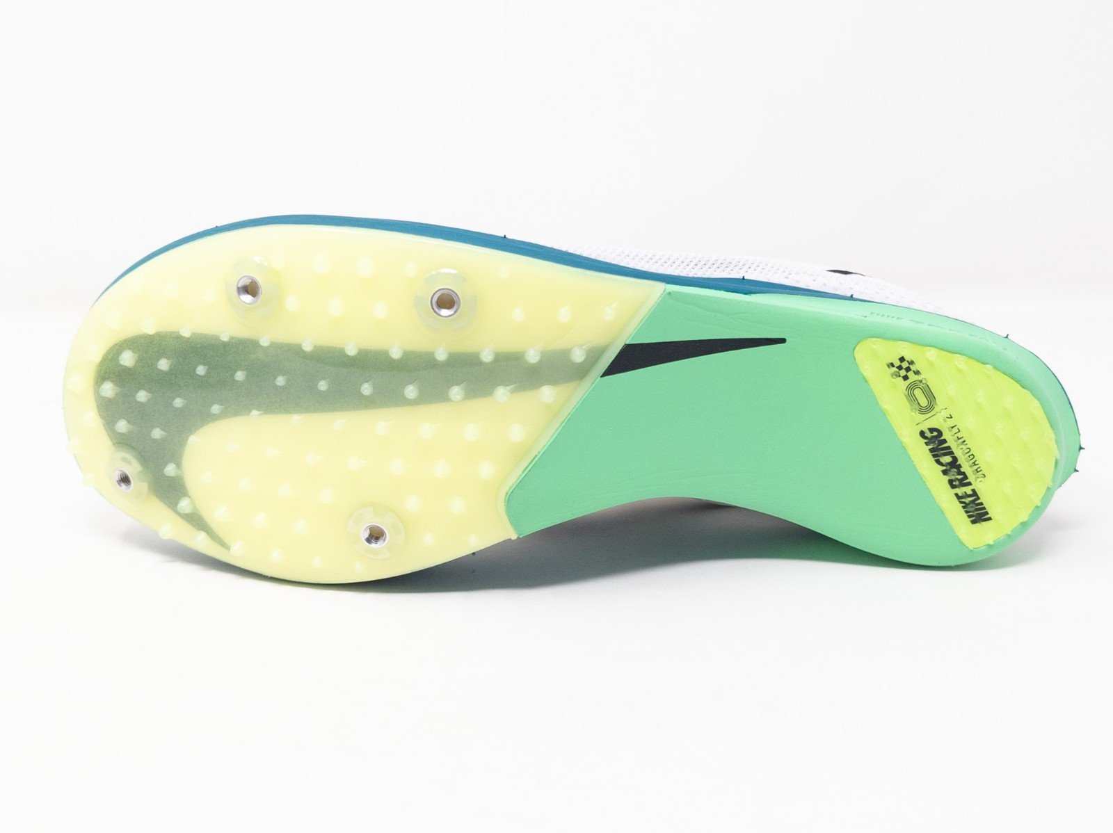 [Sz 12] Nike ZoomX Dragonfly 2 Track Spikes White Green Spruce FD8413-102 thumbnail 10