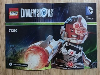LEGO Dimensions Instruction Booklet Cyborg 71210 Manual Only