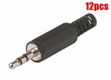 12Pcs Booted Headphone Stereo Audio 3.5MM Male Plug Jack Adapter Audio Connec tg
