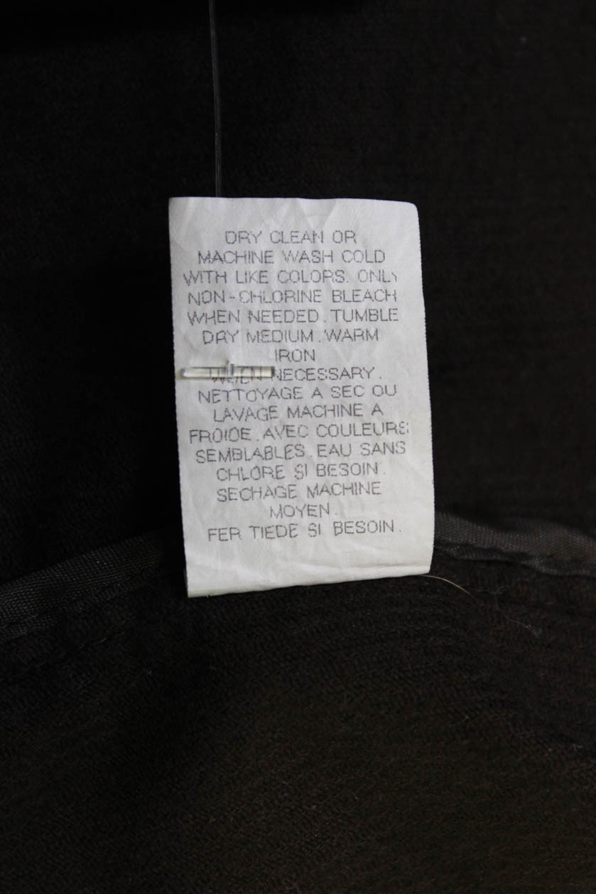 Theory Women Brown Solid Collared Button Blazer L… - image 7