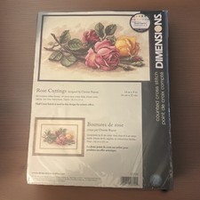 New Dimensions Rose Cuttings Cross Stitch Kit 13720 - Half Cross Stitch