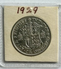 1929 King George V Half Crown 2/6 0.500 Silver Coin
