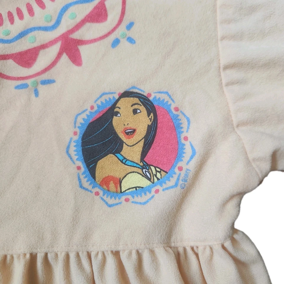 De Colección Disney Princesa Pocahontas Flecos Imitación Gamuza Vestido Disfraz Años 90 Niños Niñas Pequeño Foto 4 de 4