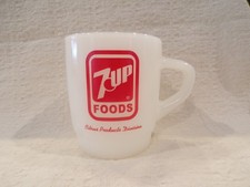 Fire-King 7UP Food Citrus Division Seven Up Soda Advertising Coffee Mug