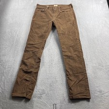 J.Crew 484 Slim Fit Corduroy Pants Mens 29x30 Brown 5-Pocket Mid Rise Casual