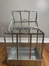 Glass Cards Box with Slot and Lock for Wedding