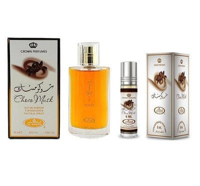 Choco Musk EDP Spray 50ml + Roll On 6ml Al Rehab Bundle