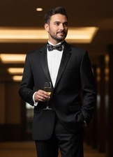 Loro Piana Coppley 1883 Super 130s Wool Four Seasons Tuxedo Jacket Sz 50