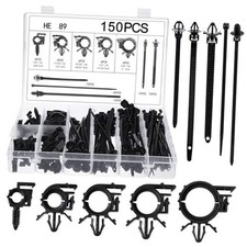 pcs Car Wire Loom Routing Clips Push Mount Cable Tie Assortment 10 Sizes 150