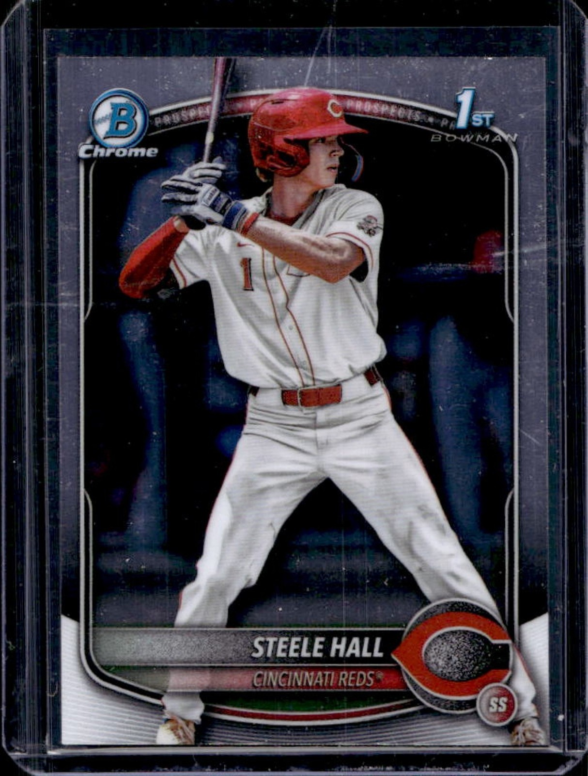 2025 Bowman Draft Steele Hall Chrome 1st Prospect #BDC-20 Reds