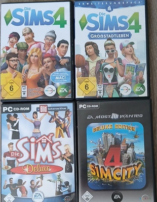 EA PC Simulation Bundle: Die Sims 4, Großstadtleben, Deluxe, SimCity 4