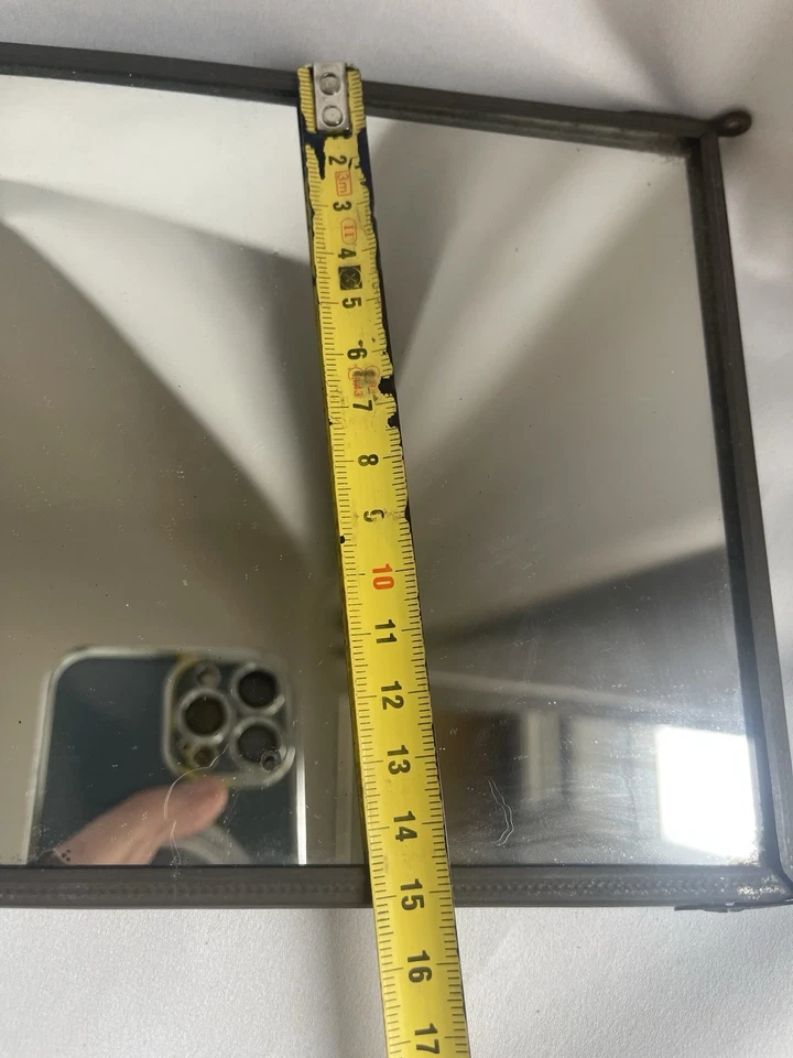 Miroir À Volets Début XXe , Ancien Miroir Triptyque barbier - Photo 4/4