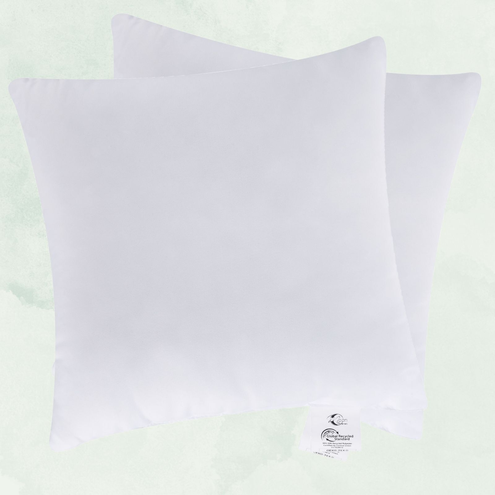 Confezione 2 Cuscini Imbottiti Planet Cuscino Divano 99% Fibre Eco Riciclate Extra Solidi Moon