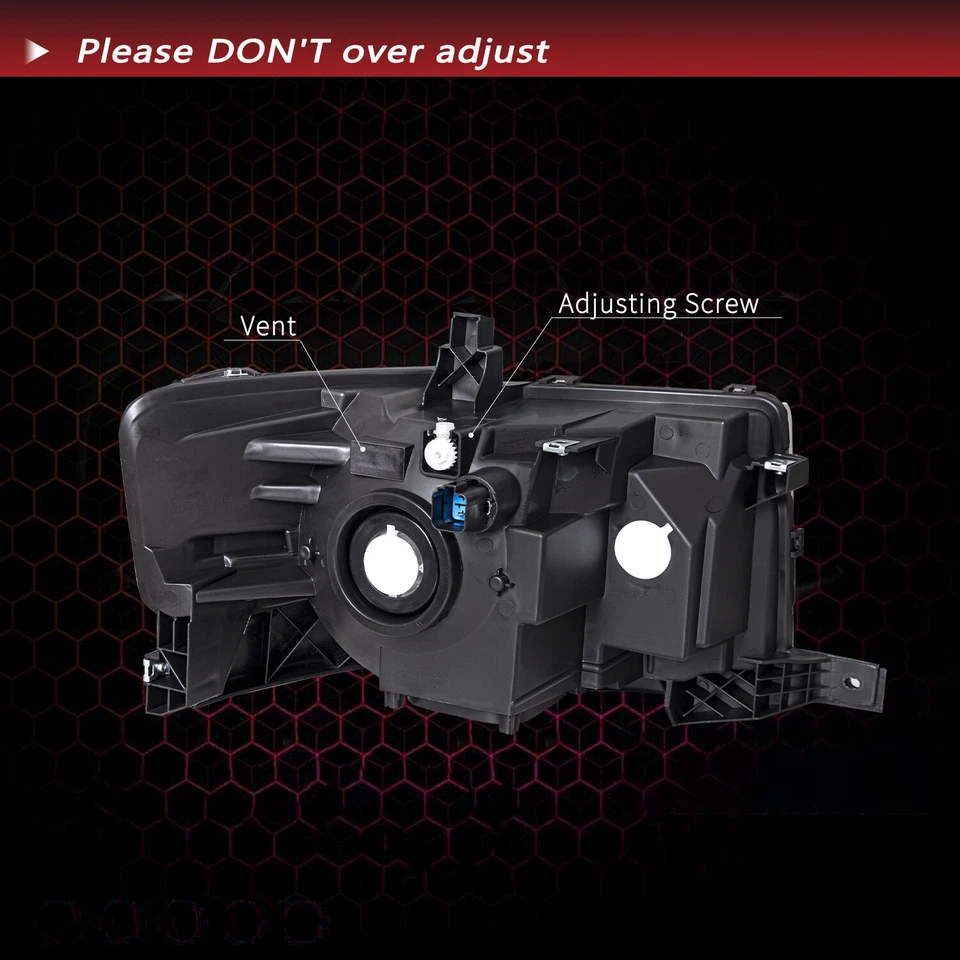 For 2009-2012 Ford Flex Chrome Halogen Type Headlights Lamps Assembly Set LH+RH Foto 2 de 4