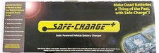 Safe-Charge Solar Powered Vehicle Battery Charger Kit for 12V Vehicles