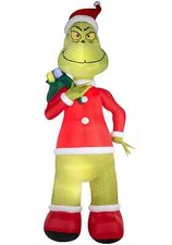 Inflatable Colossal Santa Grinch Decoration
