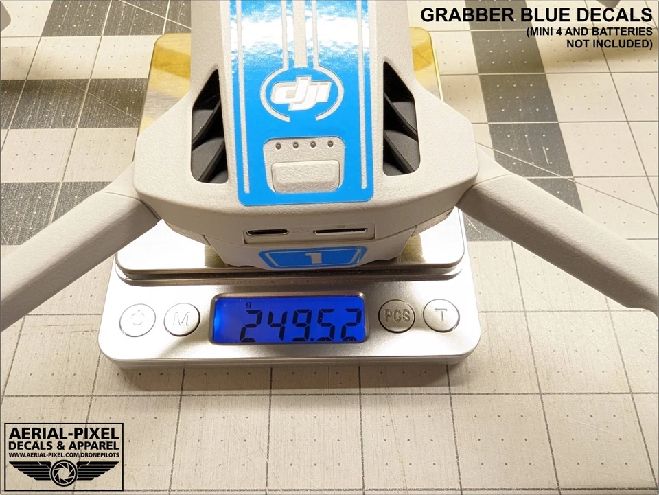 DJI Mini 4 Pro Racing Stripes With Battery Decals Number #1-4 Sticker Skin - Image 3 of 3