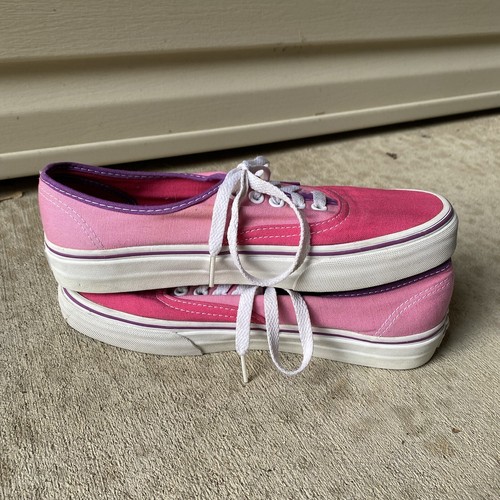 RARE Pink and Purple Color Block Vans Skate Shoes Size 7M/8.5W - Bild 6 von 12