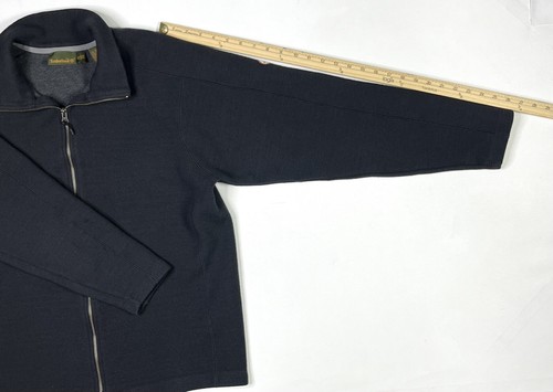 Timberland Jacket Mens Size XL Zip Up Wool Blend Collared Dark Gray Sweatshirt - Picture 8 of 12
