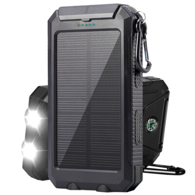 2024 Super 10000000mAh USB Portable Fast Charger Solar Power Bank for Cell Phone